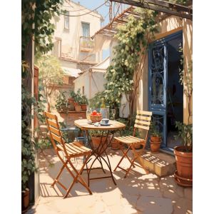 GATYZTORY Acrylic Paint By Numbers With Frame Coloring By Numbers Street Landscape DIY Set Home Garden Picture Drawing On Canvas