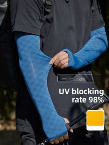 Miiow | MiiOW Mens Ice Silk Sunscreen Sleeve Outdoor Heat Insulation Cooling UV Protection Long Sleeve Summer Fashion Accessories
