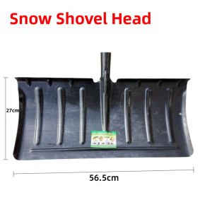 Large Size Snow Shovel Outdoor Manganese Steel Snow Pushing Board Tool Food Push Shovel with Wheel Sweeping Snow Sledge Car
