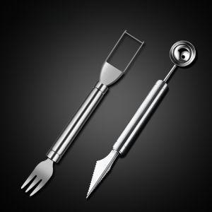 ช้อนตักลูกกวาดสแตนเลส 304 ช้อนตักไอศกรีม ช้อนตักผลไม้ ช้อนตักลูกกวาด เครื่องมือตกแต่งอาหาร ช้อนตักลูกกวาด