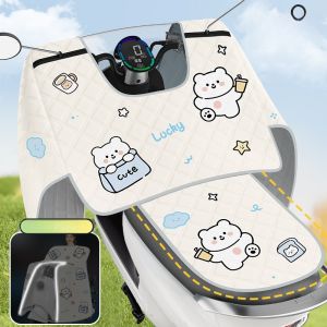 MONLEYTA | Universal Electric Vehicle Windshield Cover Summer Full Wrap Sunshade Waterproof Motorcycle Battery Protection All Seasons