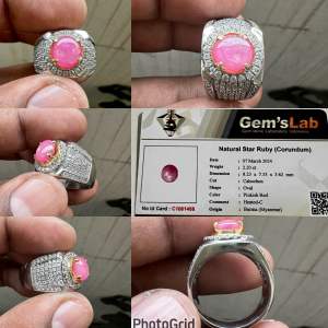 Batu Ruby birma Natural Ruby star Burma Rubi birma star Ruby Burma