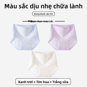 MiiOW | Quần lót tam giác cạp cao bằng cotton nguyên chất kháng khuẩn cho nữ Quần lót thoáng khí không để lại dấu vết dành cho nữ sinh