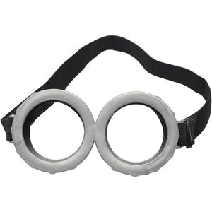 Retro Silver Round Goggles with Adjustable Elastic Strap Steampunk Cosplay Eyewear Halloween Party Costume Accessory Prop.