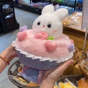 Rabbit / Bear Bouquet Boneka Buket Boneka Buket Buket Mainan Mewah Boneka Bunga Hari Valentine