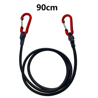 Heavy Duty Bungee Cord Elastic Tie Strap String Carabiner Hooks Kayak Cycling Luggage Packing Ropes Camping Accessories