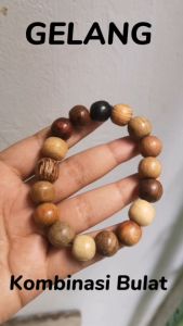 [Bayar di Tempat] Gelang Kayu Kombinasi Asli Kayu Original Gelang Pria Wanita