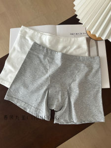 Invisible Safety Pants Womens High Waist Cotton Underwear Anti-Light Antibacterial Seamless Bottoming Pants Fashionable