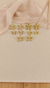 Chunky Round Pleated 18k Gold Plated Stainless Steel Stud Earrings Gold Plated Women Luxury Fine Jewelry Round Stud Earrings