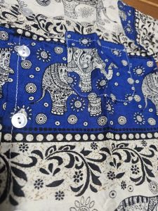 New color ชุดช้างเด็ก เสื้อคอปกลายช้างเด็ก ชุดเซ็ทลายช้างเด็ก ผลิตในไทย ผ้าเย็นนิ่มสบาย