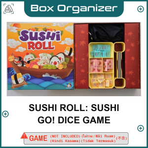 Sushi Roll: Sushi Go! Dice Game Board Game Box Organizer Insert