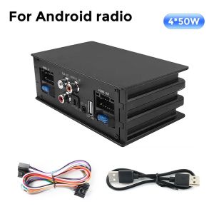 Car DSP Amplifier for Radio Stereo Subwoofer 4*50W TDA7851 with Fiber Optic Input Plug and Play Modifying Android Host Audio 12V