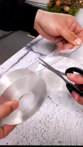 Nano Tape Double Sided Tape Transparent NoTrace Reusable Waterproof Adhesive Tape Cleanable Home gekkotape