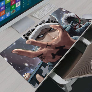 Bandai | Gaming Mouse Pad Gamer Home Computer HD Mousepad One Piece Trafalgar D Water Law Keyboard Pad Carpet Non-Slip Office Mouse Mats
