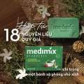Xà Phòng Medimix 18 Loại Thảo dược Ayurveda Mụn Lưng Kháng Khuẩn Đều Màu Da Cải Thiện Thâm Da Ấn Độ 125g. 