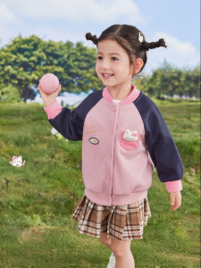 Jelly Baby | Áo khoác bóng chày trẻ em phong cách thường ngày mùa thu