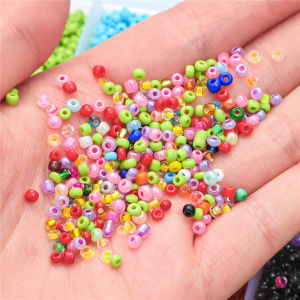 1Box Multicolor 2/3mm Crystal Czech Glass Loose Seed Bead Box Set Spacer Beads for DIY Earring Bracelet Necklace Jewelry Making Kit