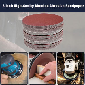 6 Inches 150mm Sanding Paper 10 Pcs 40-2000 Grit Grinding Disc Woodworking Metal Polished  Tools Grinder Orbital Sanding Disc