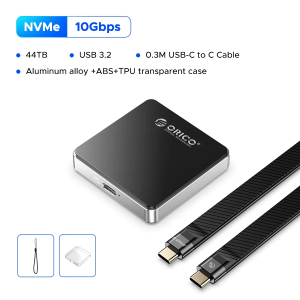 ORICO | ORICO Magnetic 2230 M.2 NVMe SSD Case Adapter 10Gbps USB 3.2 M.2 to USB Type C External Box for iPhone 15 Pro Max iPad MacBook