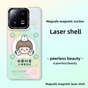 Asina | Magnetic Stand Anti-Shock Silicone Case for Xiaomi 14 & 13Pro & VIVO X100Pro