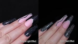 LILYCUTE 2/4/6pcs Champagne Graffiti Reflective Liner Gel Nail Polish French Sparkling Laser Glitter UV Gel Nail Art Varnish