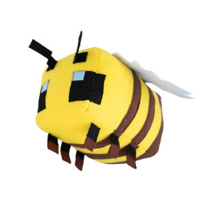 Minecraft Bee Plush Doll Pp Cotton Stuffe Yellow Bee Doll Model Kids Gift Game Toy 20cm