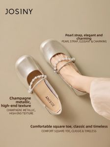 Josiny | French Style Comfy Flats Mary Jane Shoes