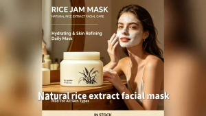 Rice Jam Mask Natural Rice Extract Facial Mask Hydrate Skin & Refine Uneven Tone 150g