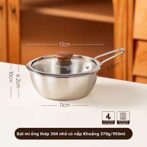 Bát Dung Lượng Lớn Có Tay Cầm Nắp Inox