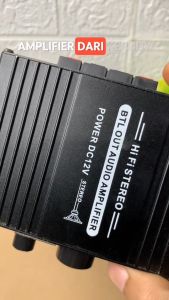 COD Lepy Audio Amplifier Mini HiFi Stereo Treble Bass Booster - AK-270 / Amplifier power speaker toa mobil karoke mic / Audio Amplifier Full Bass / Mobil Hifi Power Amplifier Audio Subwoofer Speaker stereo radio rumah home / hitam