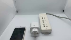 Work With Tuya app 20A EU Smart Socket WiFi Smart Plug With Power Monitoring Timing Function Voice Control Alexa Google Assitant