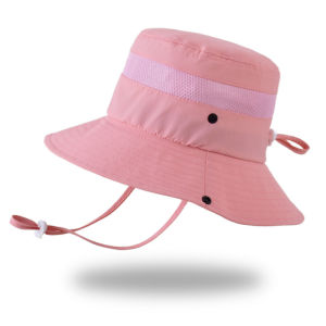 Summer Kids Sun Hat Mesh Beach Children Panama Cap for Girls Boys Outdoor Travel Dual-use Child Bucket Hats Kids Cap 4-8Y