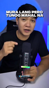 Jiditech RGB Gaming Microphone Noise Canceling Mic Live Streaming Condenser Mic USB/XLR For Phone PC