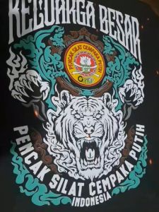 Kaos PSCP Cempaka Putih 1974 Terbaru - FREE STIKER - Distro Pencak Silat Wiro Yudho Wicaksono