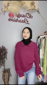 Desain Terbaru Atasan: GEANI KERAH POLO / ATASAN BLOUS WANITA
