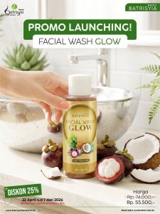 Batrisyia Facial Wash Glow 100 Ml Nano Emas 24K Whitening