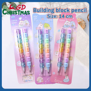 GD Christmas 2PCS Kawaii Cartoon Non-sharpening Pencils Students Writing Pens School Stationery Pencil for Kids