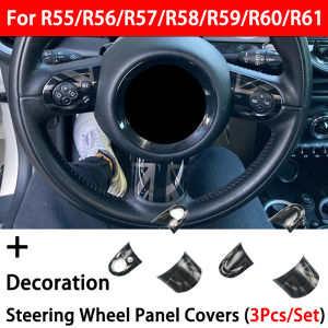 BMW Mini Cooper R55 R56 R60 Steering Wheel Decorative Stickers Interior Modification Specialized Accessory Plastic Material