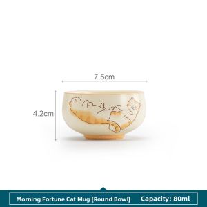 SANXUN | Cute Ceramic Tea Cup for Personal Use