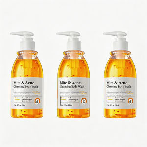 Quarxery Mite & Acne Cleansing Body Wash 250ml Deep Clean Antibacteria Whitening Oil-control Shower Gel Body Cleanser For Sensitive Skin