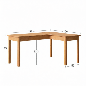 WEISHA | Study Bookshelf One-Piece Desk Corner Computer
