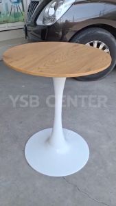โต๊ะอเนกประสงค์ สไตล์โมเดิร์น ทรงกลม สีท๊อปไม้ขาสีขาว YL225 - YL227 YSB