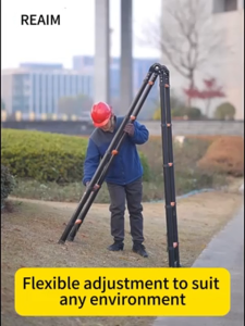 H3C บันไดพับได้ บันไดยืดหดได้ บันไดพับอเนกประสงค แนวยาวทั้งหมด 1.9/3.9/3.9/5.1/5.9m รับน้ำหนัก300KG บันไดสแตนเลส แข็งแรง เสถียร พกพาได้สะดวก