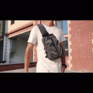 Ready Stock!! LEEFO New Fashion Men Chest Bag Crossbody Bag Smooth & Soft Nylon