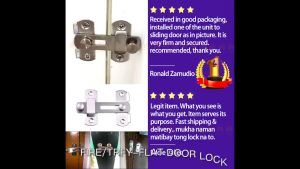 MS/Hasp Latch Lock Sliding Door Window Cabinet Fitting Room Gate Stainless Door Lock Safety Buckle