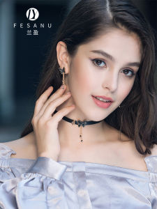 FESANU | Crystal Bow Choker 18K Gold