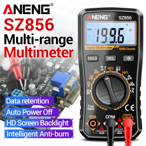 ANENG | ANENG SZ856 6000 Counts Digital Multimeter NCV Non‑Contact Voltage Detector AC DC Volt Current Resistance Capacitance Temperatur