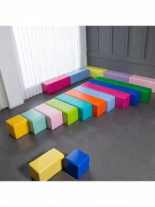 Early Education Furniture Long Benches Soft Seating for Kids Shoes Changing