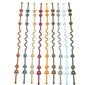 Pacifier Clip for Babies Silicone Holder with Safety Straps Stroller Accessories Baby Pacifier Chain Toy & Cup Holder
