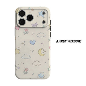 Cute Doodle Phone Case for iPhone 18 17 16 15 14 13 12 11 Air Pro Max Plus Double-layer Cover